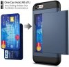 Dual Rugged Case Card Slide - Pancerne etui - iPhone 6 Plus (dark-blue)